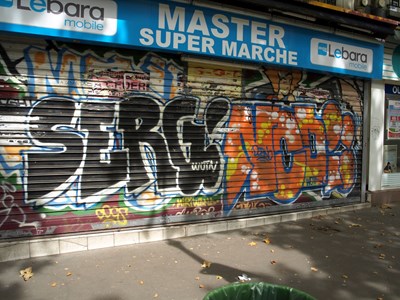 photo graffiti Paris 19eme arrondissement
